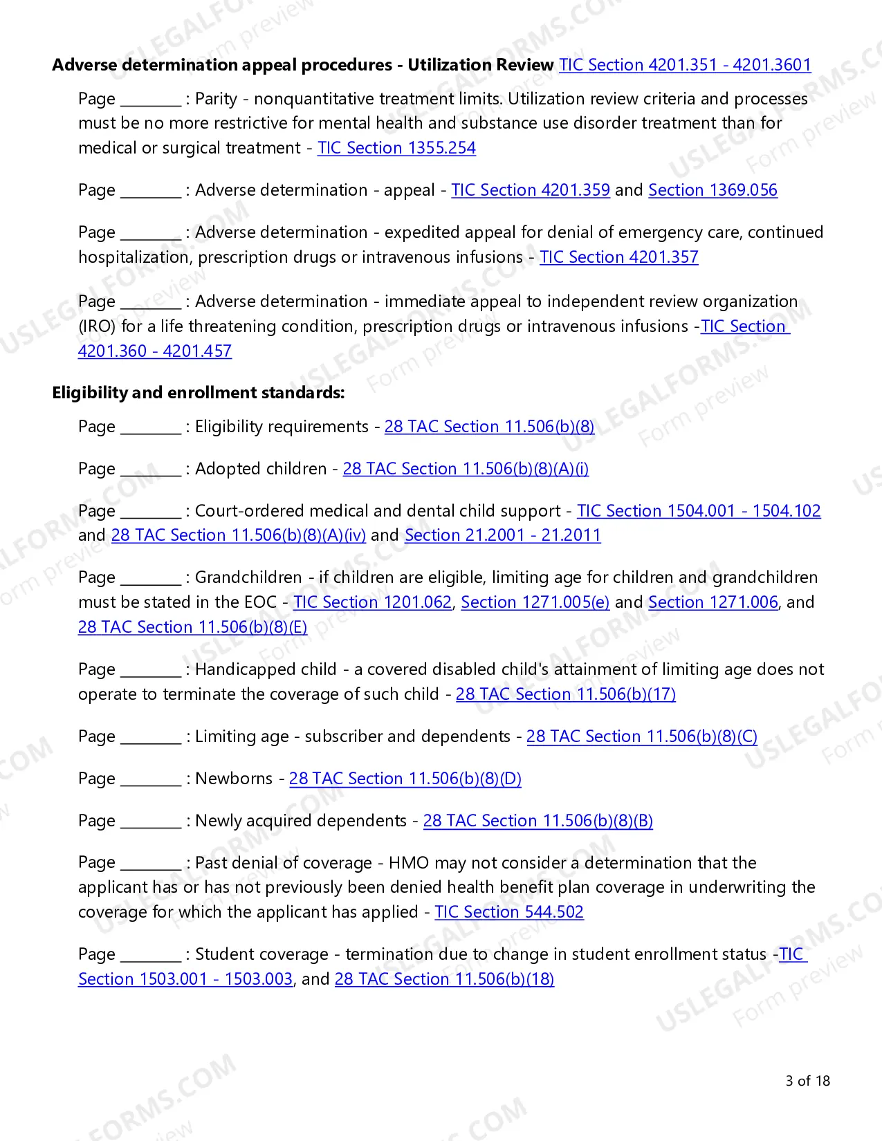 Preview Consumer Choice Evidence of Coverage (EOC) Checklist - Individual Plans