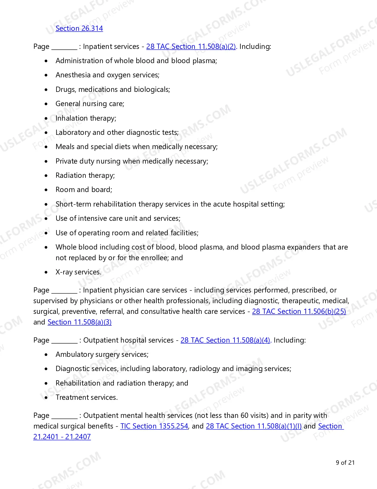 Preview Consumer Choice Evidence of Coverage (EOC) Checklist - Large Employer and Conversion Plans