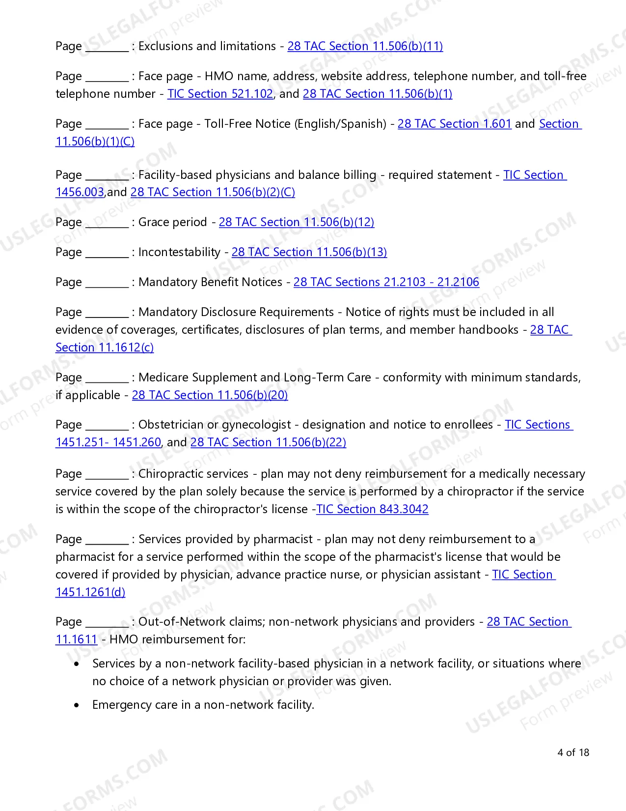 Preview Evidence of Coverage (EOC) Checklist - Individual Plans