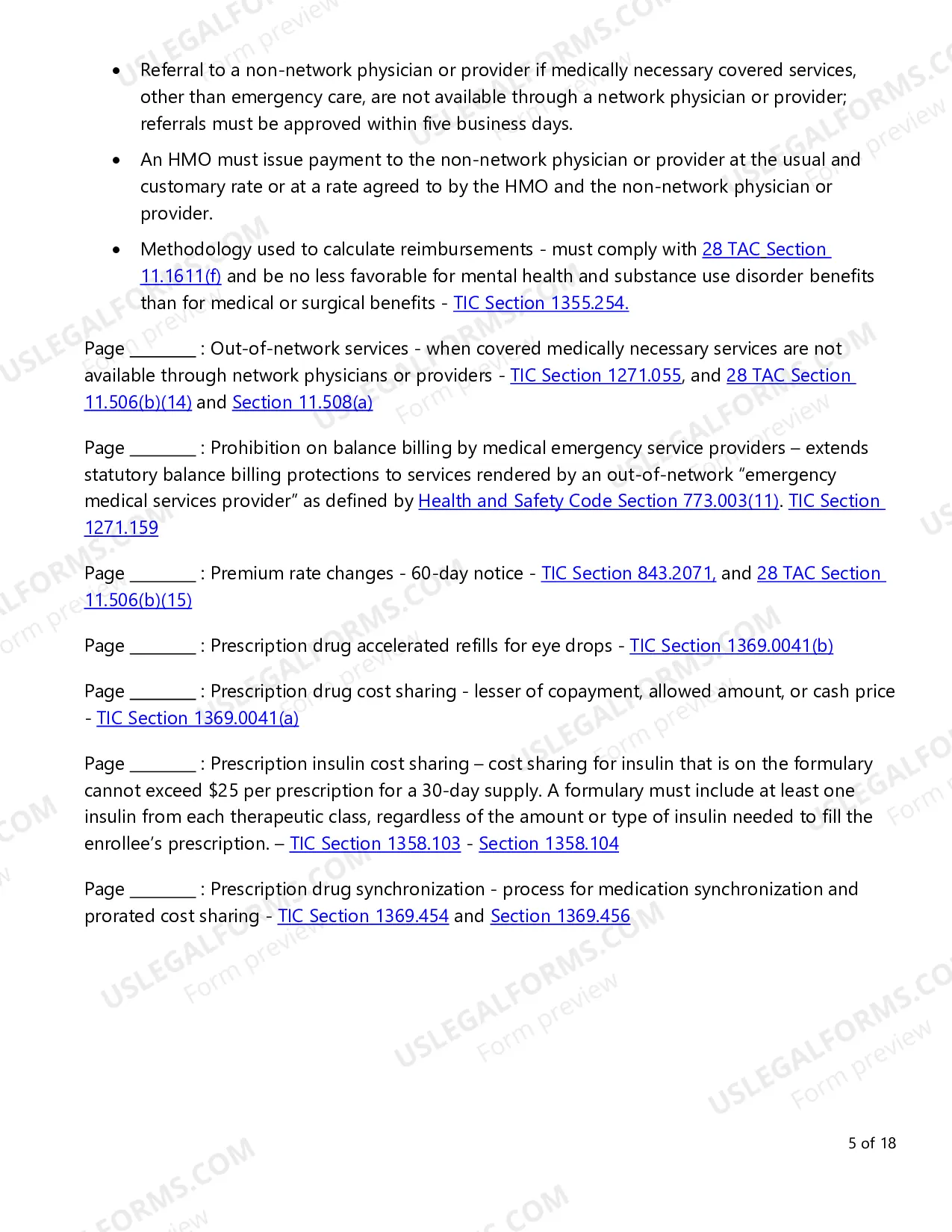 Preview Evidence of Coverage (EOC) Checklist - Individual Plans