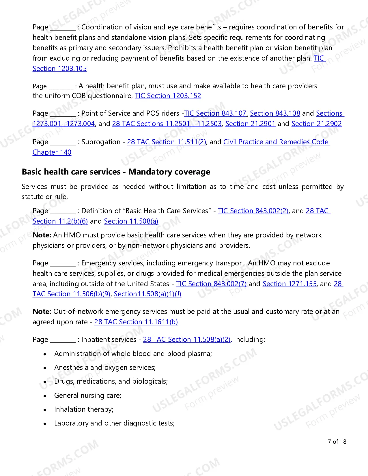 Preview Evidence of Coverage (EOC) Checklist - Individual Plans