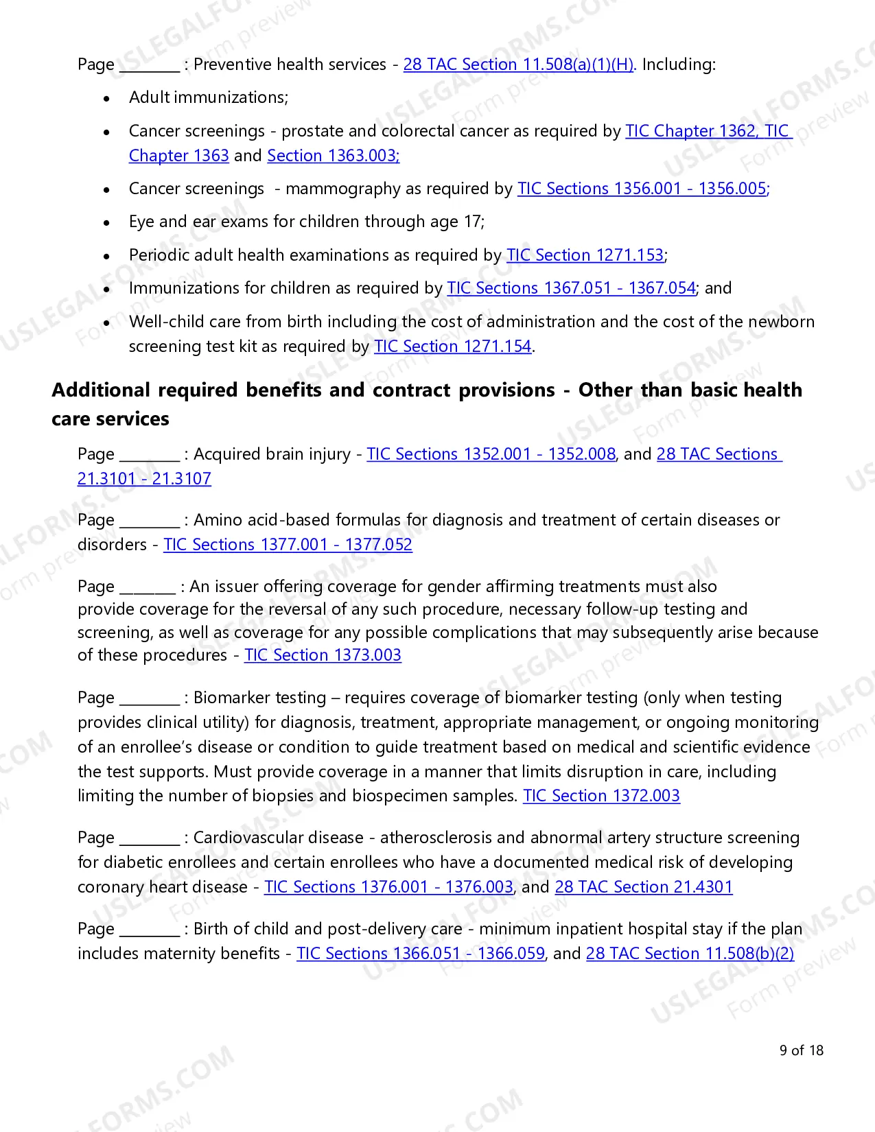 Preview Evidence of Coverage (EOC) Checklist - Individual Plans