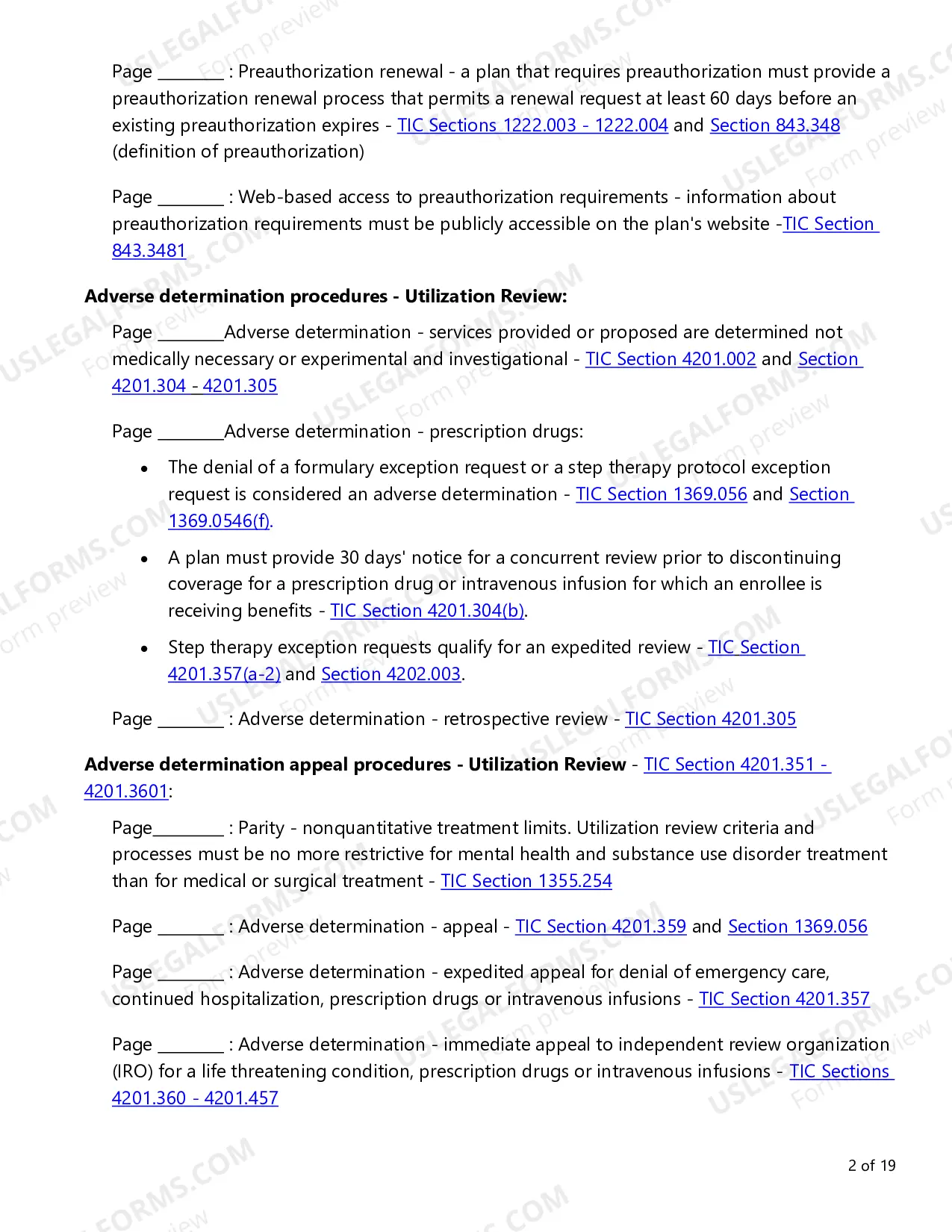 Preview Evidence of Coverage (EOC) Checklist - Small Employer and Conversion Plans