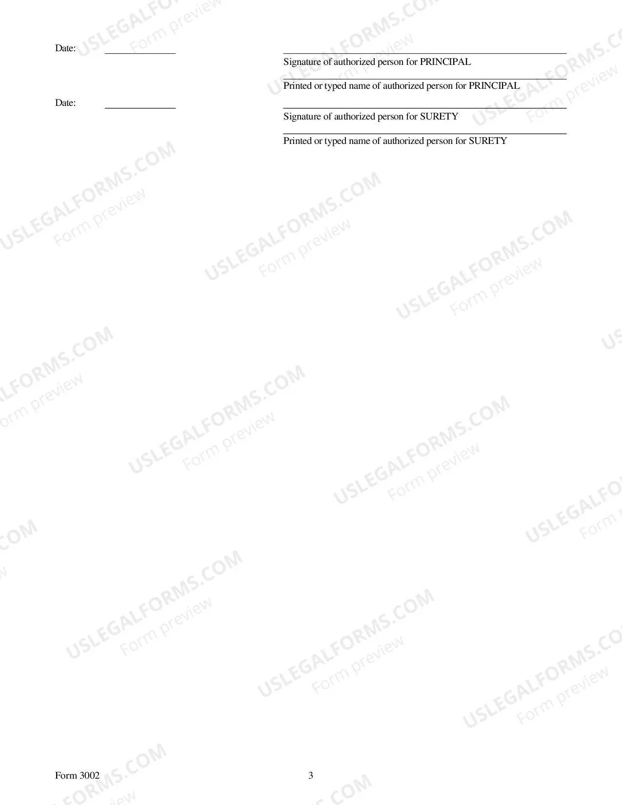 Preview Health Spa Surety Bond