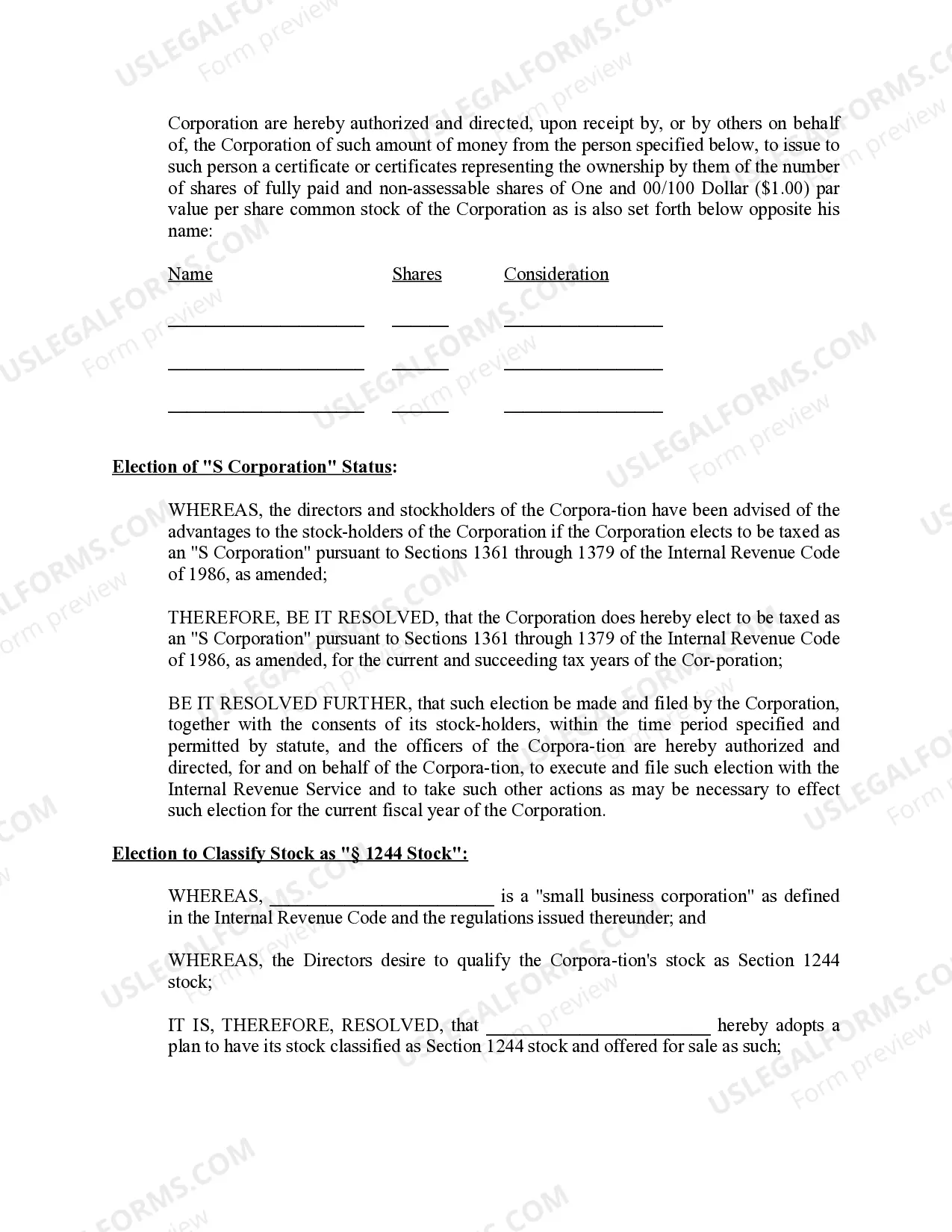 Preview Minutes for Organizational Meeting