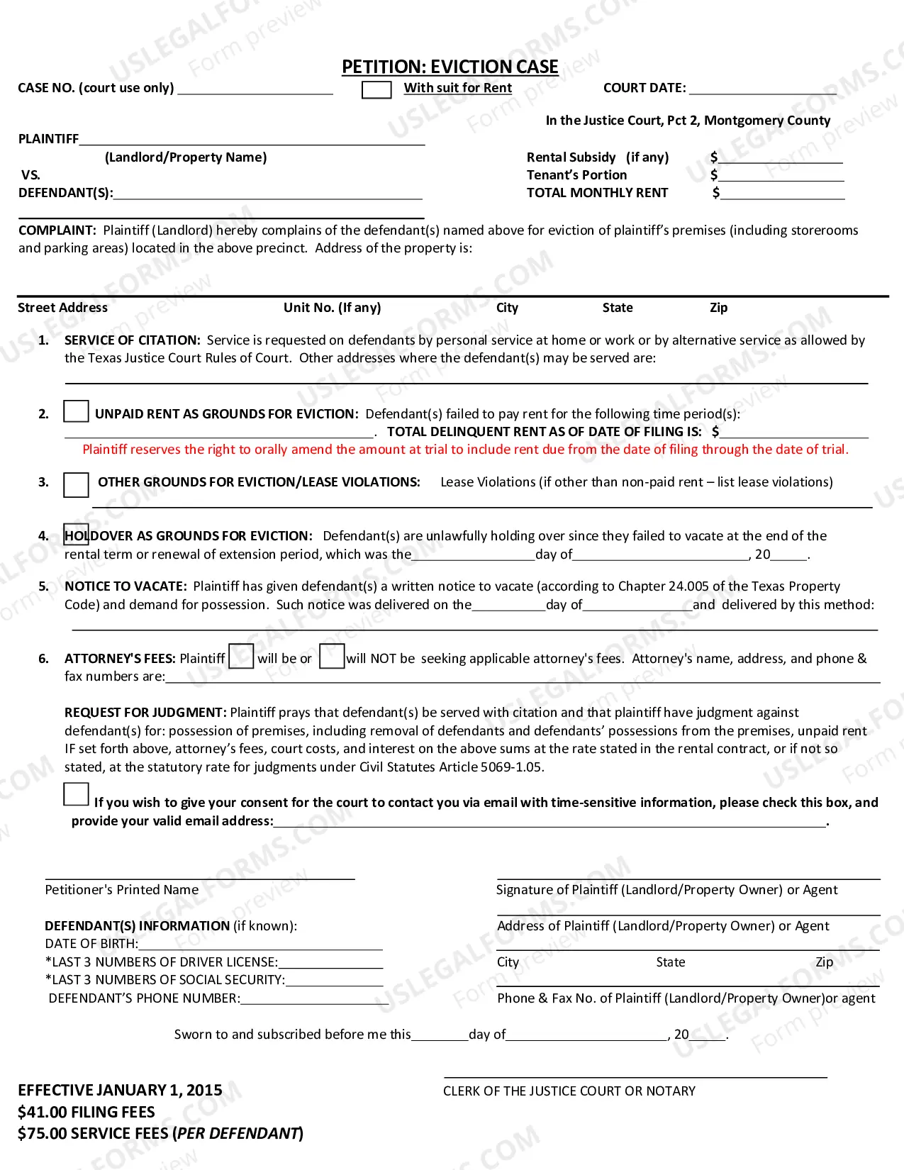 Preview Civil Case Information Sheet