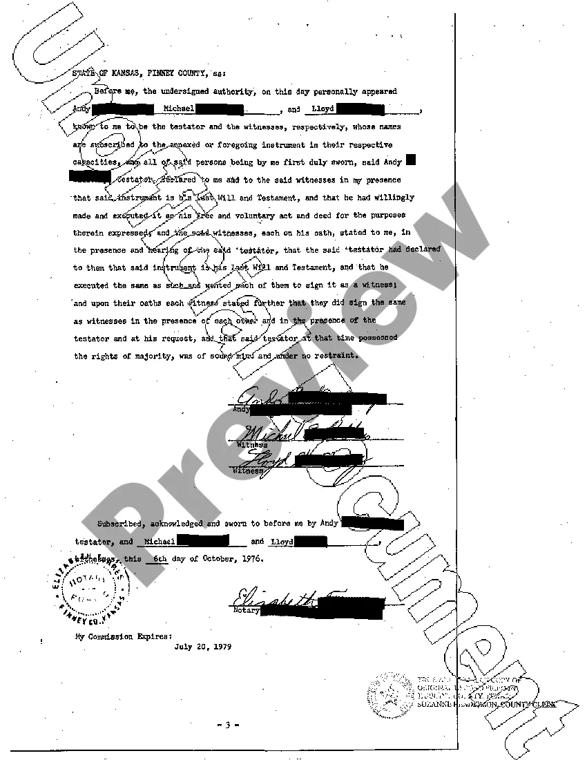 Get Order Admitting Will to Probate and Last Will and Testament Preview Order Admitting Will to Probate and Last Will and Testament