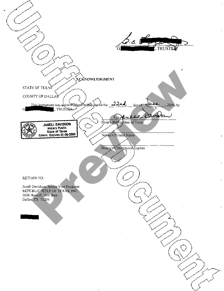 Preview Partial Release of Agreement of Tenants in Common