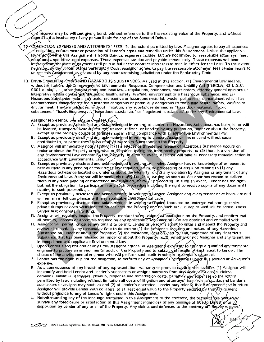 Preview Assignment of Leases and Rents