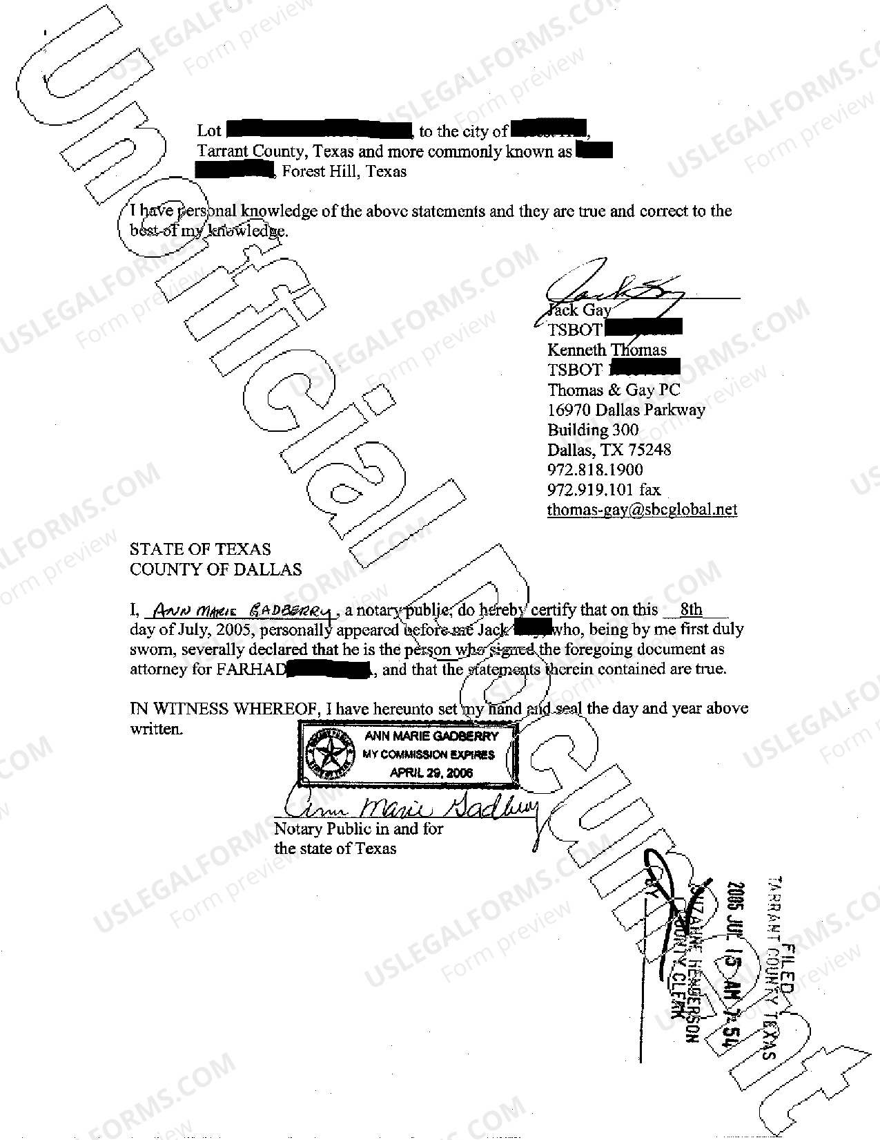 San Antonio Texas Lis Pendens Lis Pendens Texas US Legal Forms