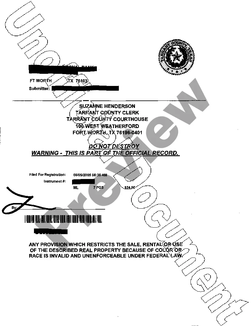 Preview Contracts for Improvements with Deed of Trust and Power of Sale