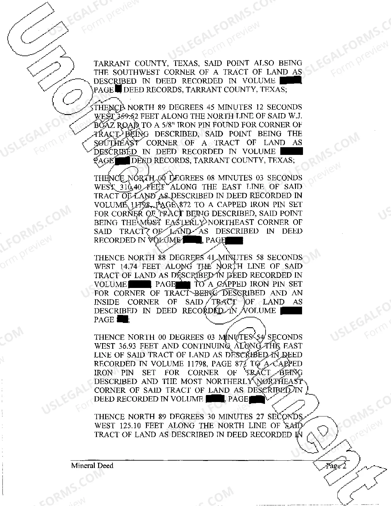 Preview Mineral Deed