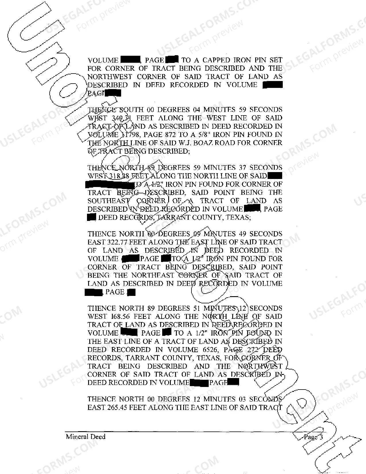 Preview Mineral Deed