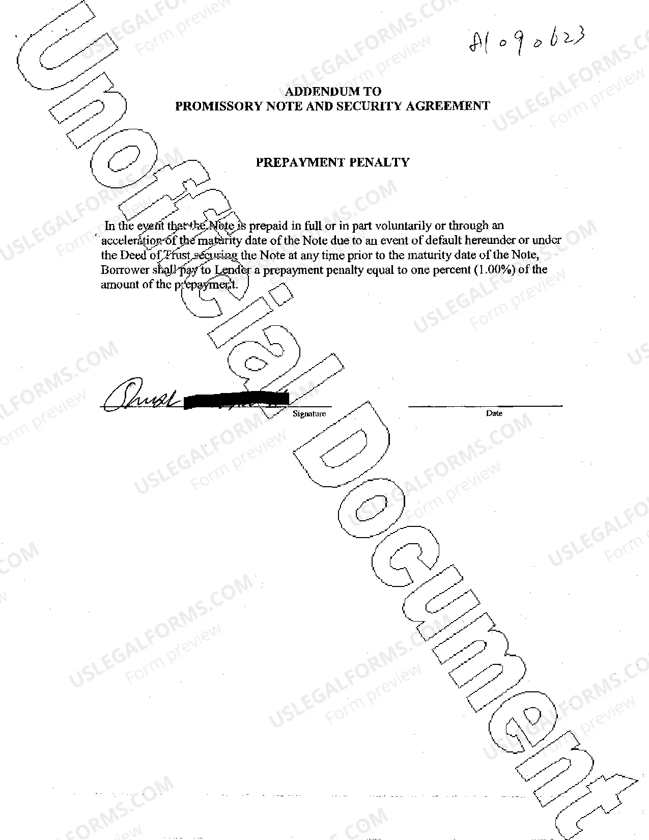 Preview Extension of Real Estate Note and Lien