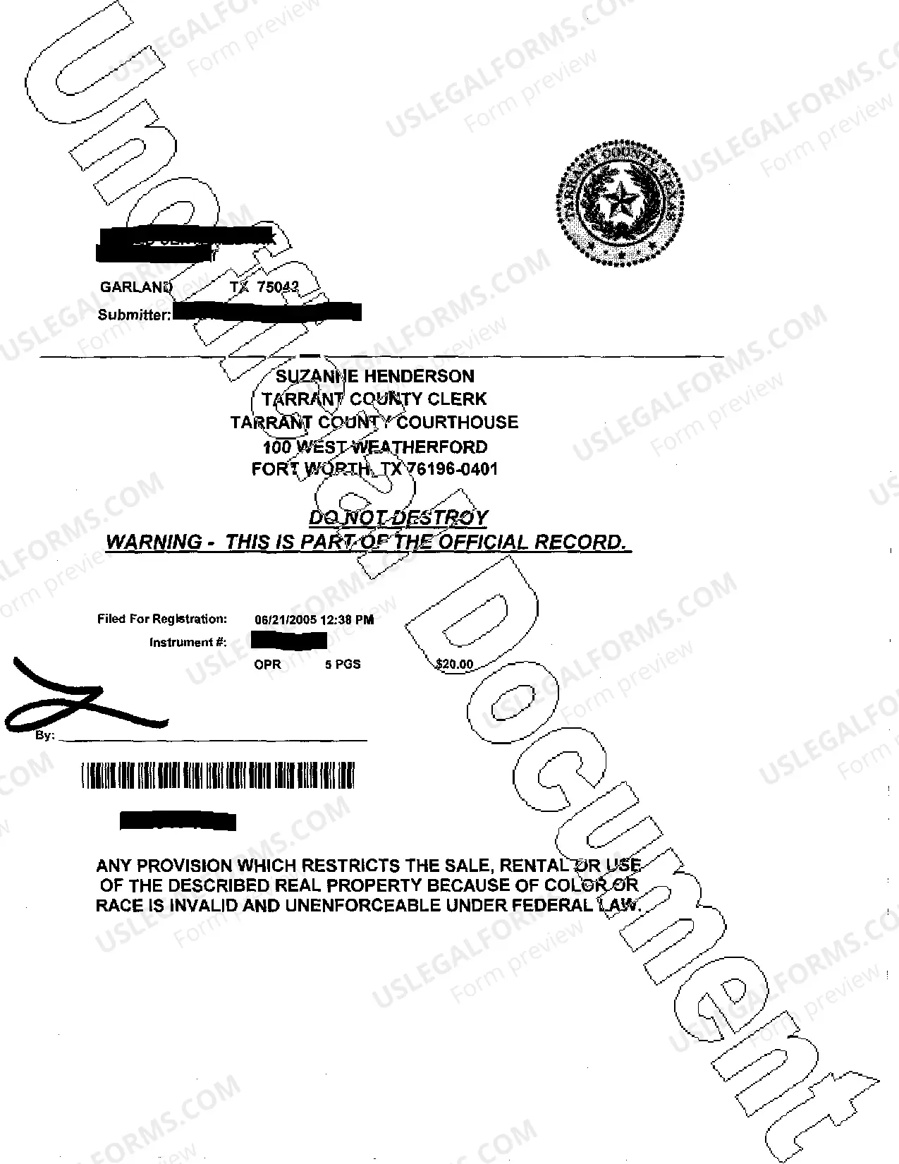 Preview Extension of Real Estate Note and Lien