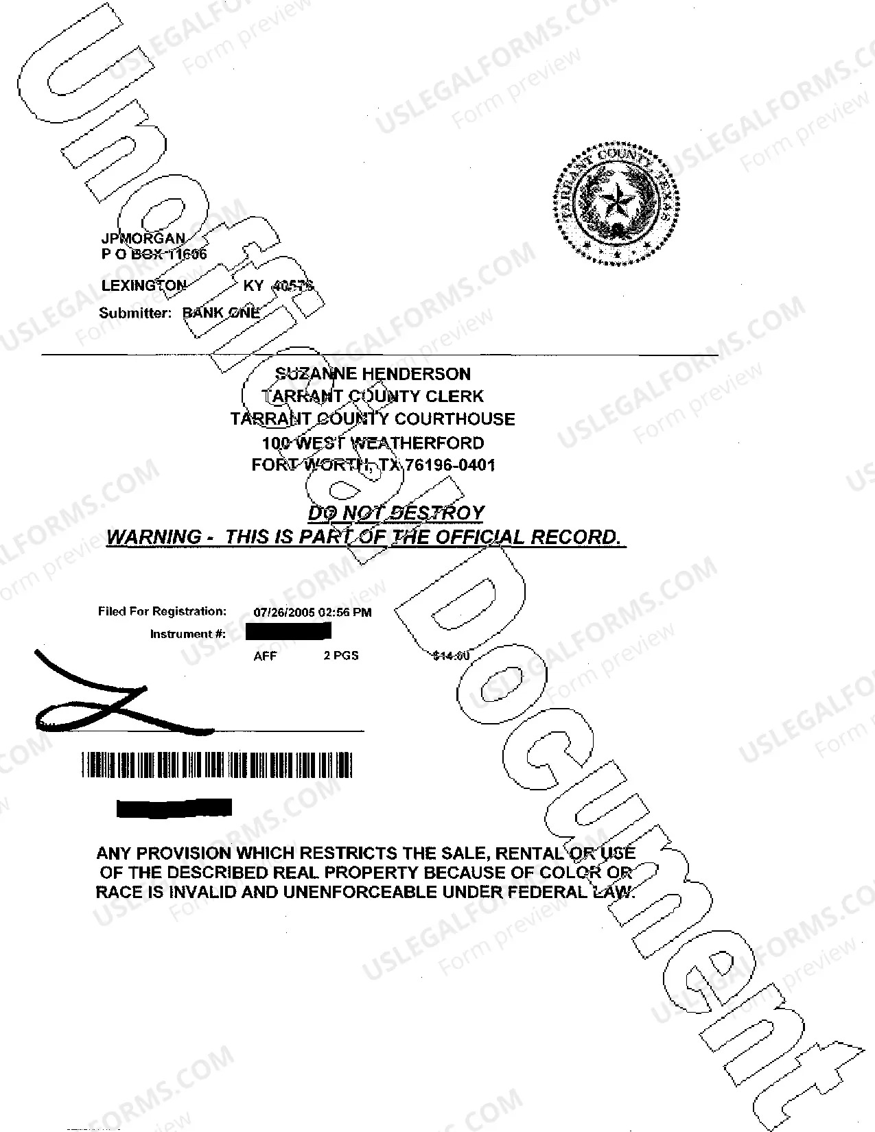 Preview Voluntary Designation of Homestead