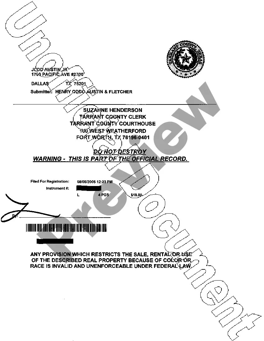 Preview First Amended Notice of Assessment Lien