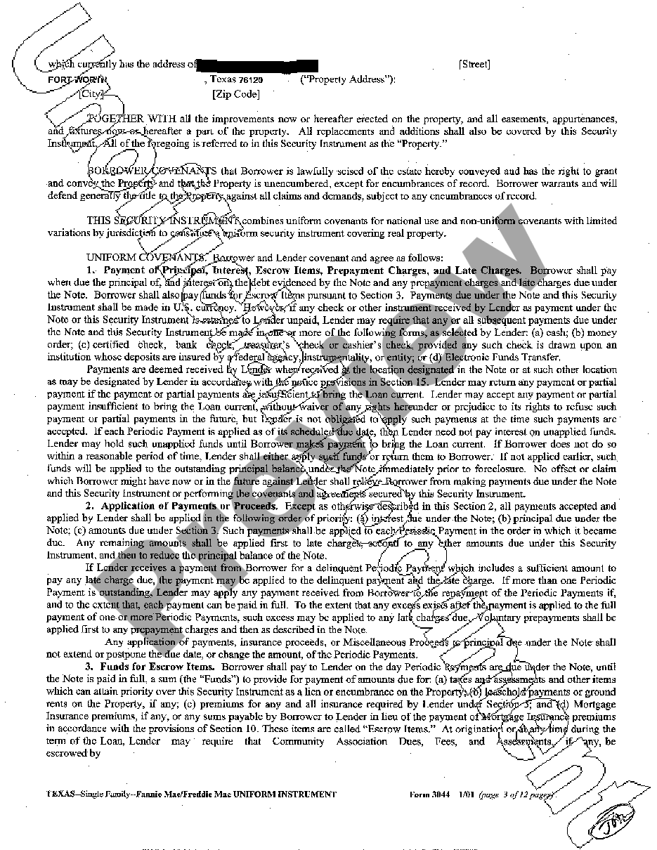 assignment of deed of trust texas