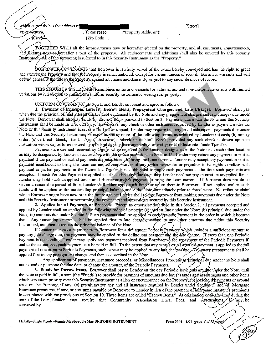 Preview Sample Deed of Trust