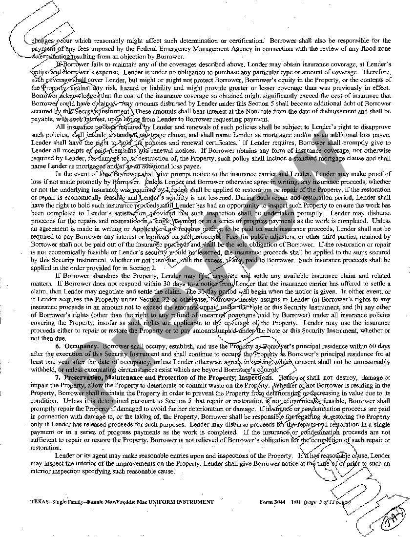 Preview Sample Deed of Trust