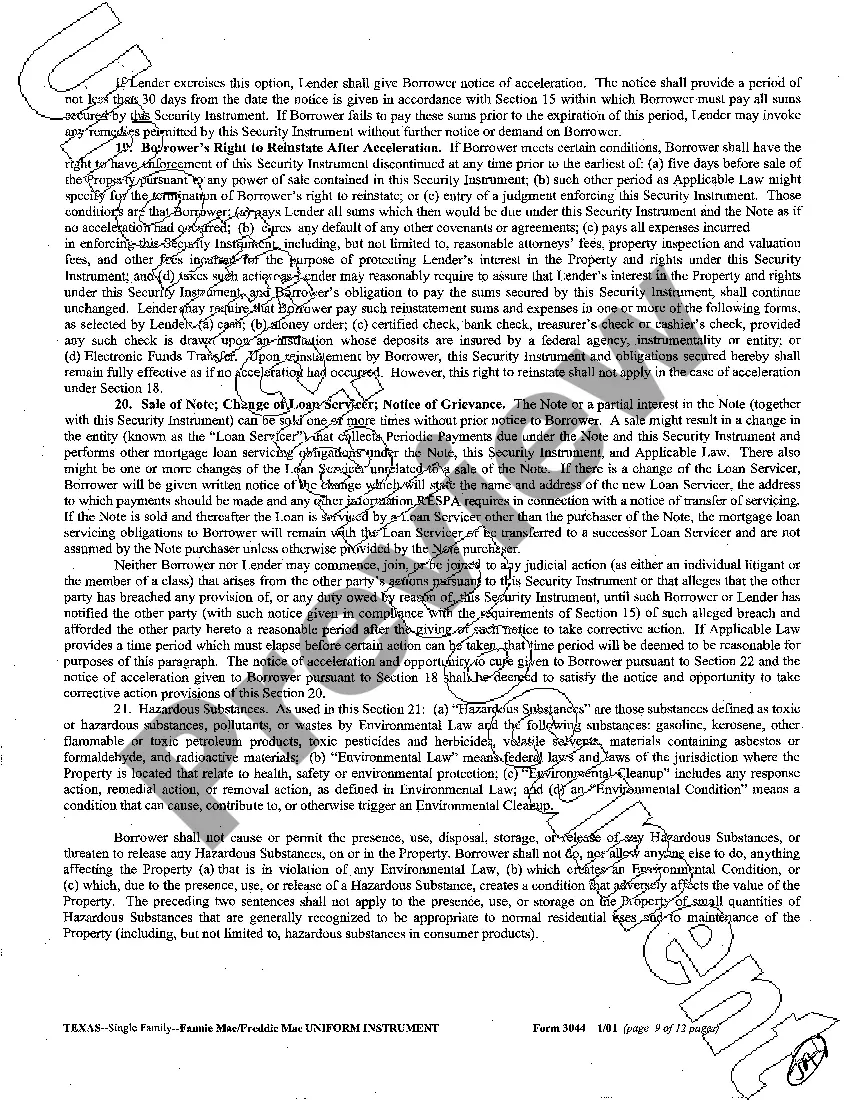 Preview Sample Deed of Trust