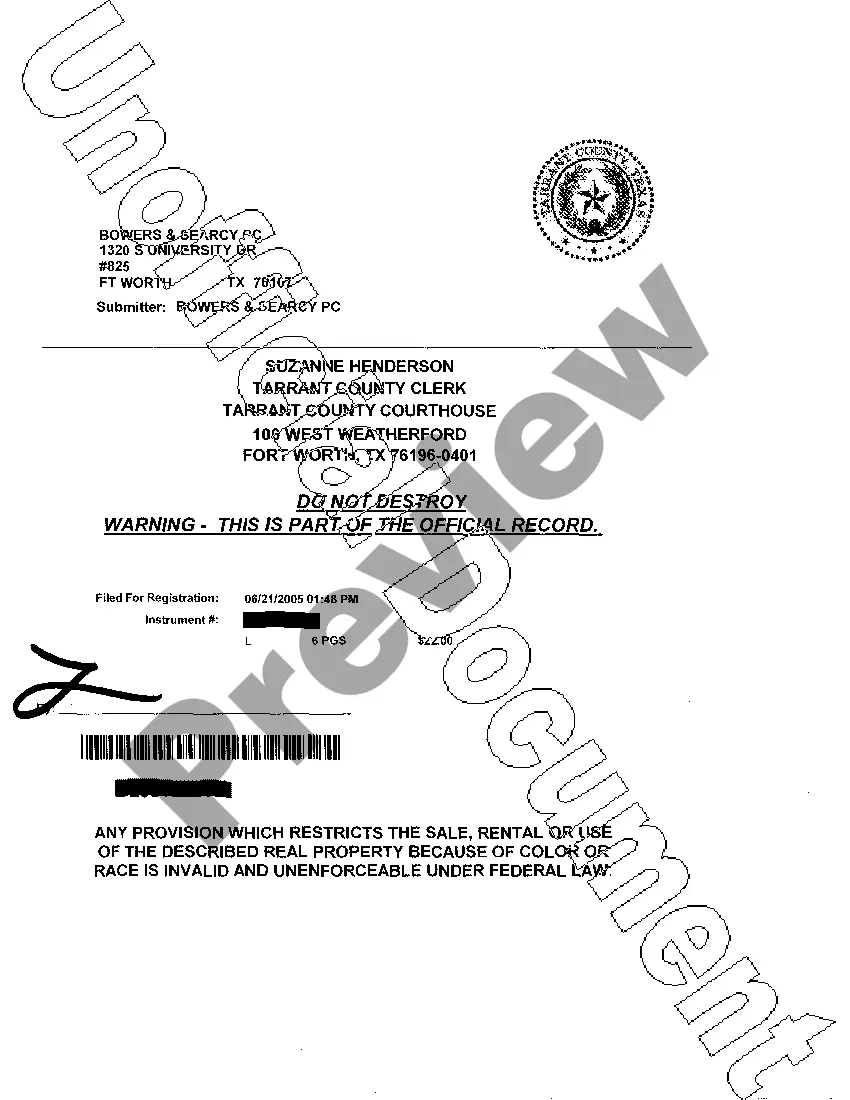 Preview Affidavit for Mechanic's and Materialman's Lien