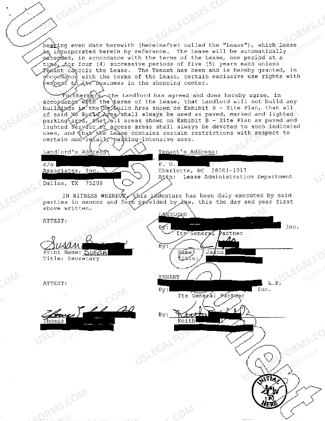 Preview Short Term Lease