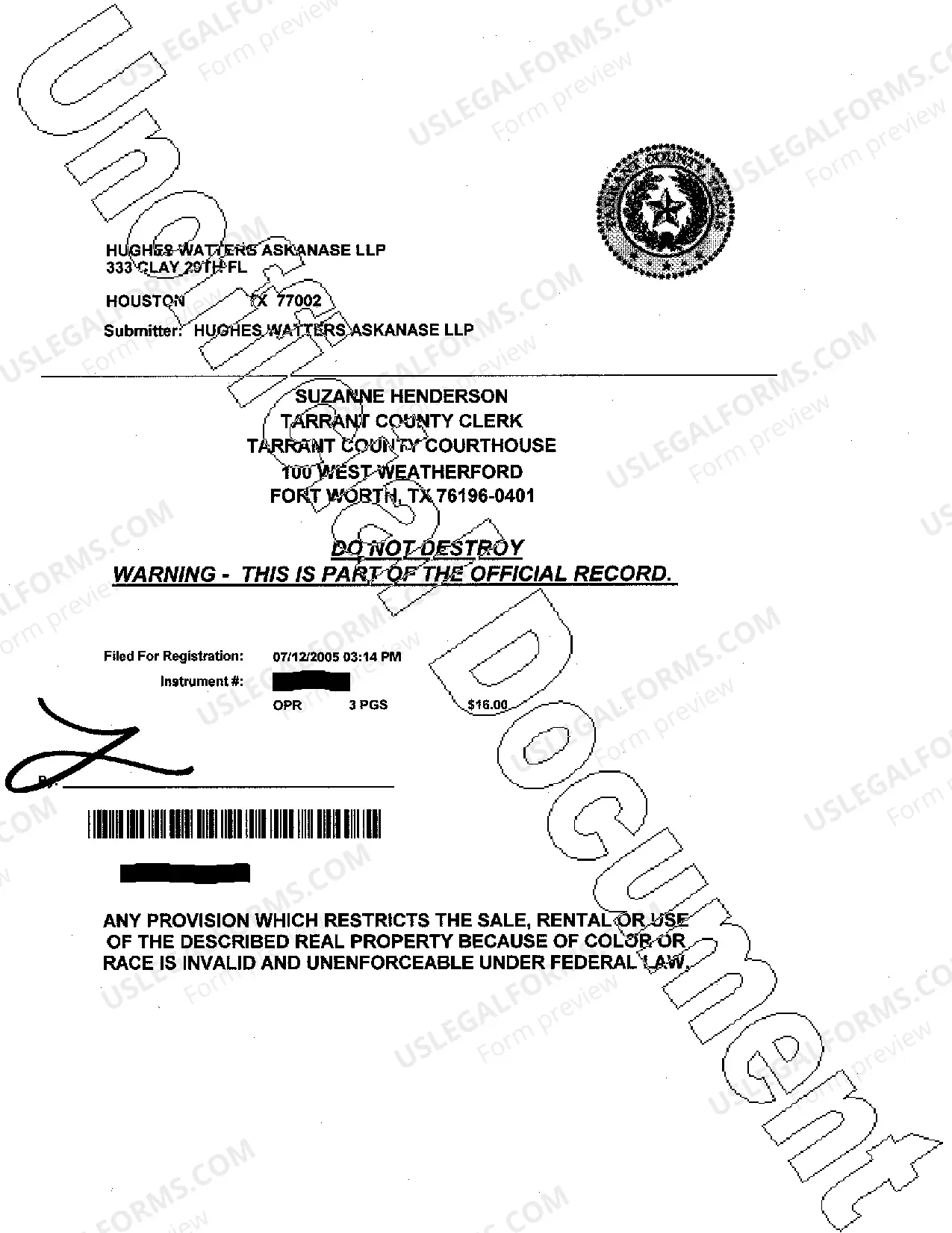 Preview Order to Proceed with Notice of Foreclosure Sale and Foreclosure Sale