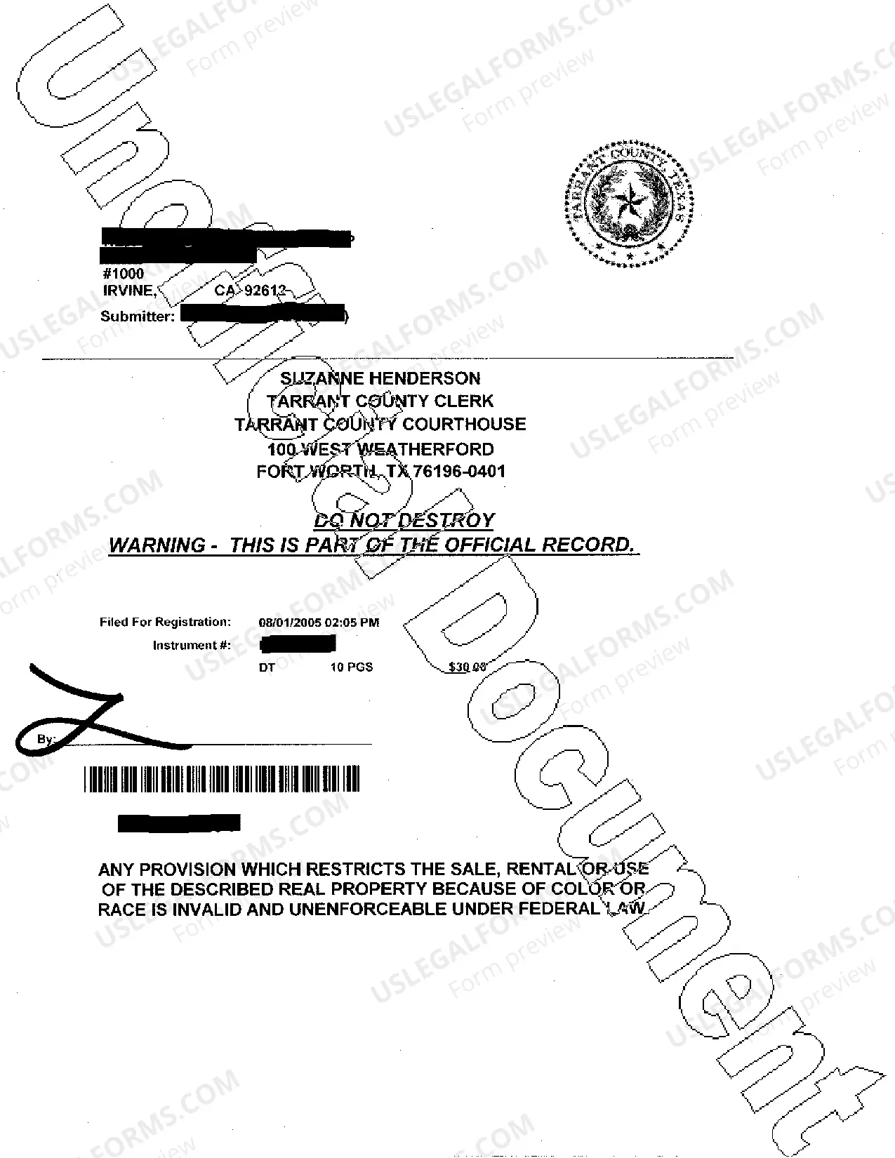 Preview Purchase Money Deed of Trust