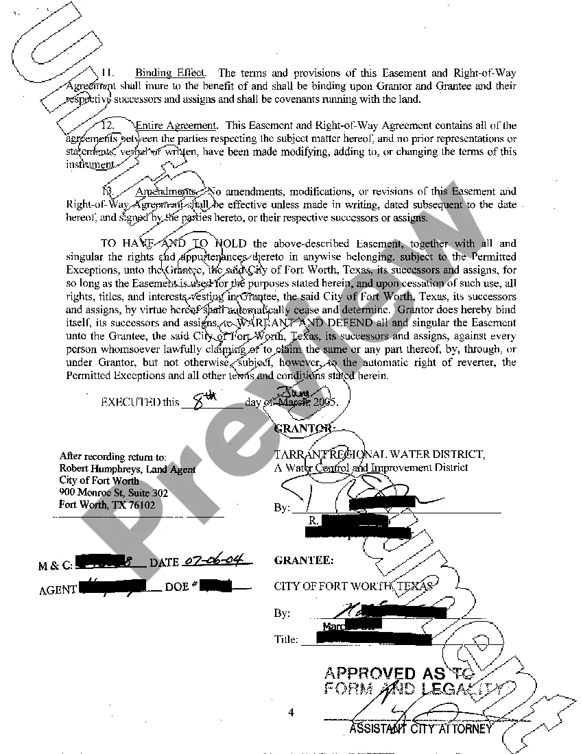 Get Easement and Right-of-Way Agreement Preview Easement and Right-of-Way Agreement