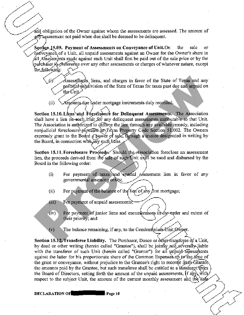 Preview Declaration of Condominiums