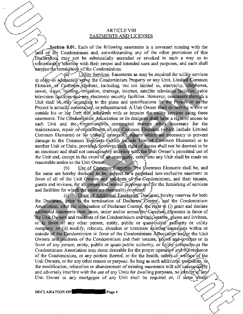 Preview Declaration of Condominiums