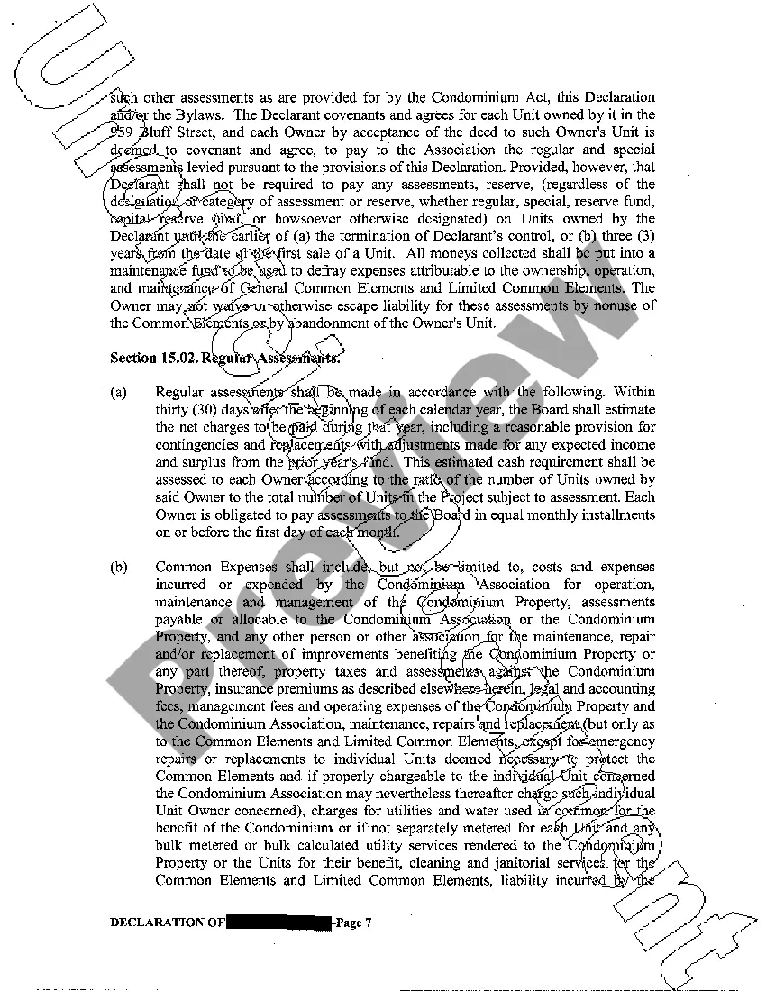 Preview Declaration of Condominiums