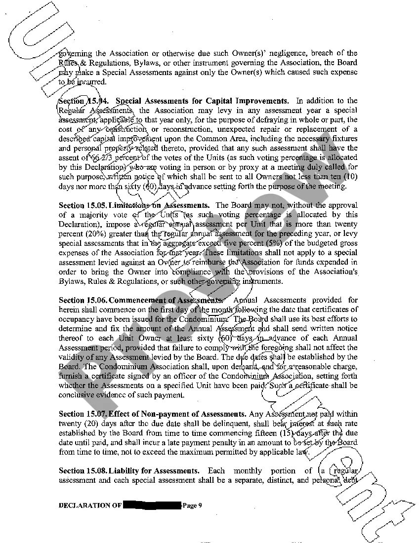 Preview Declaration of Condominiums