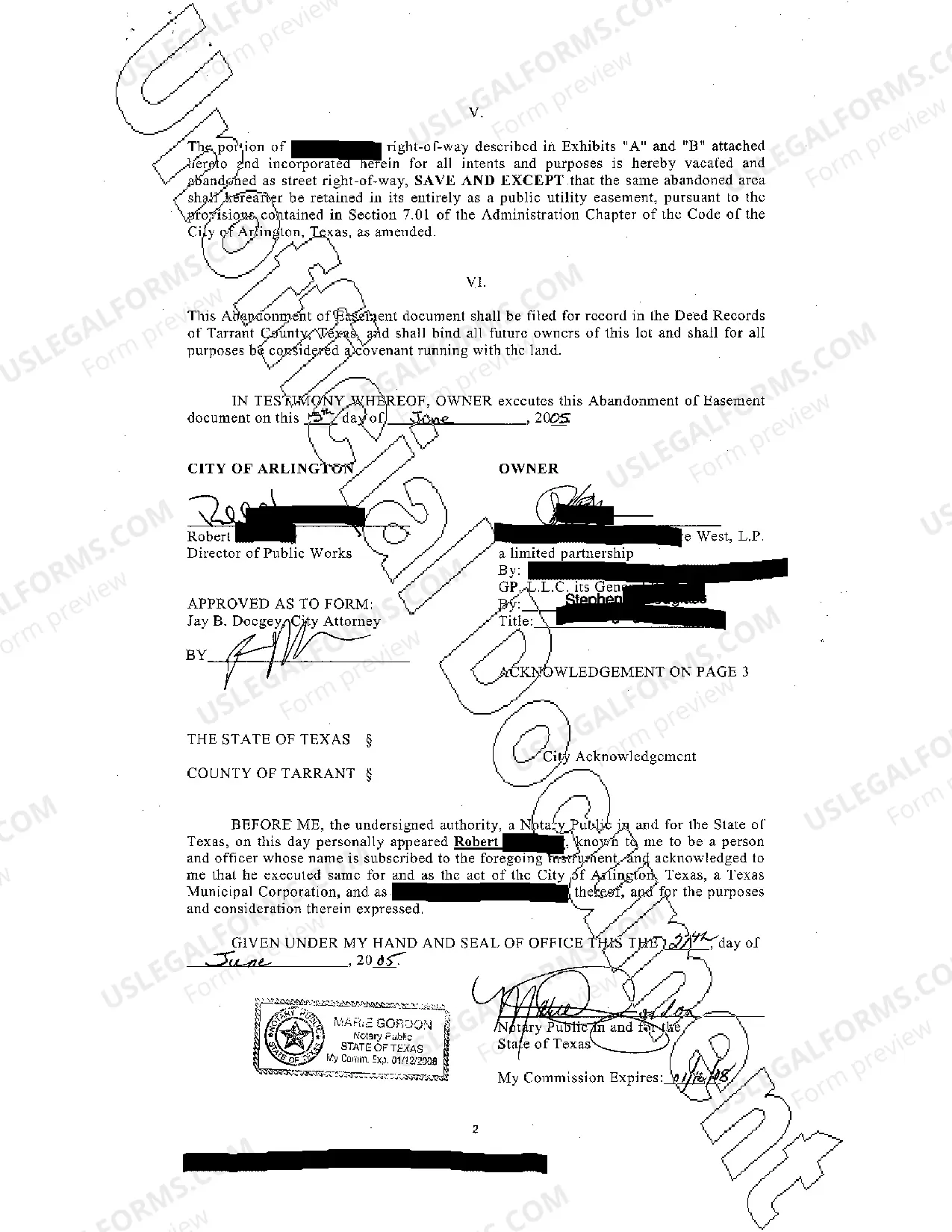 Preview Abandonment of Street Right-of-Way