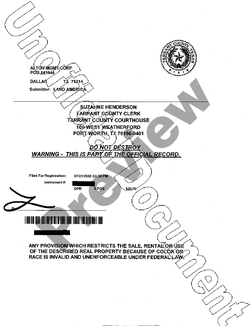 Preview Memorandum of Termination of Lease