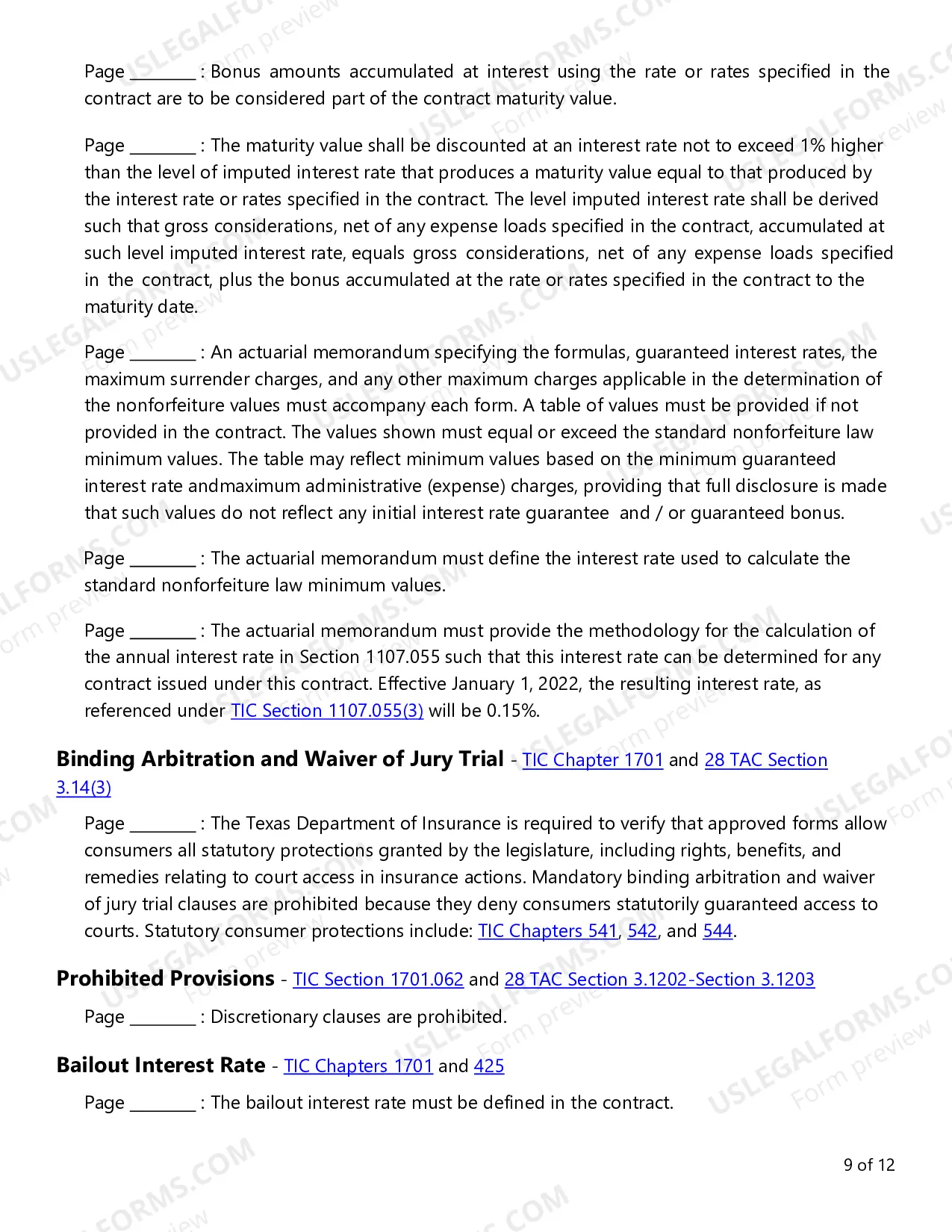 Preview Individual Deferred Annuities Checklist