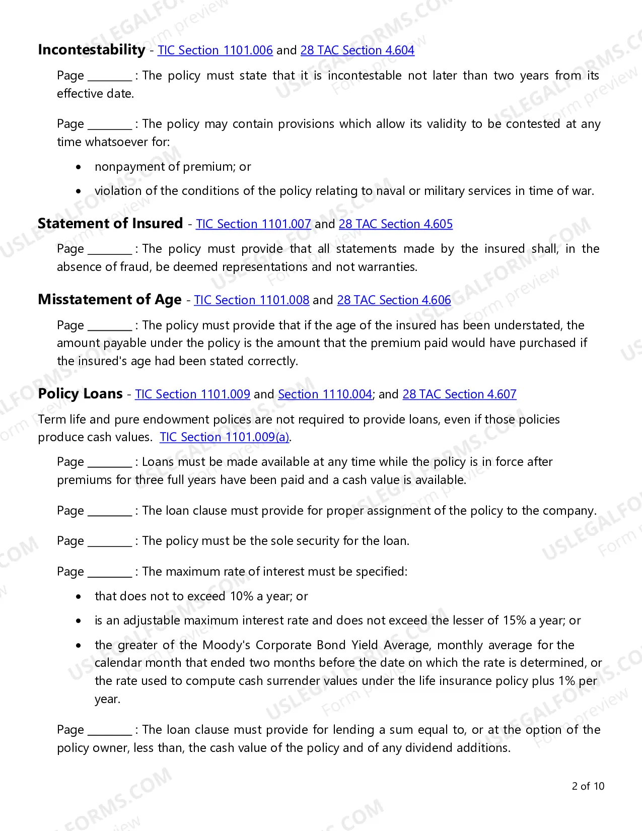 Preview Individual Term and Whole Life Checklist