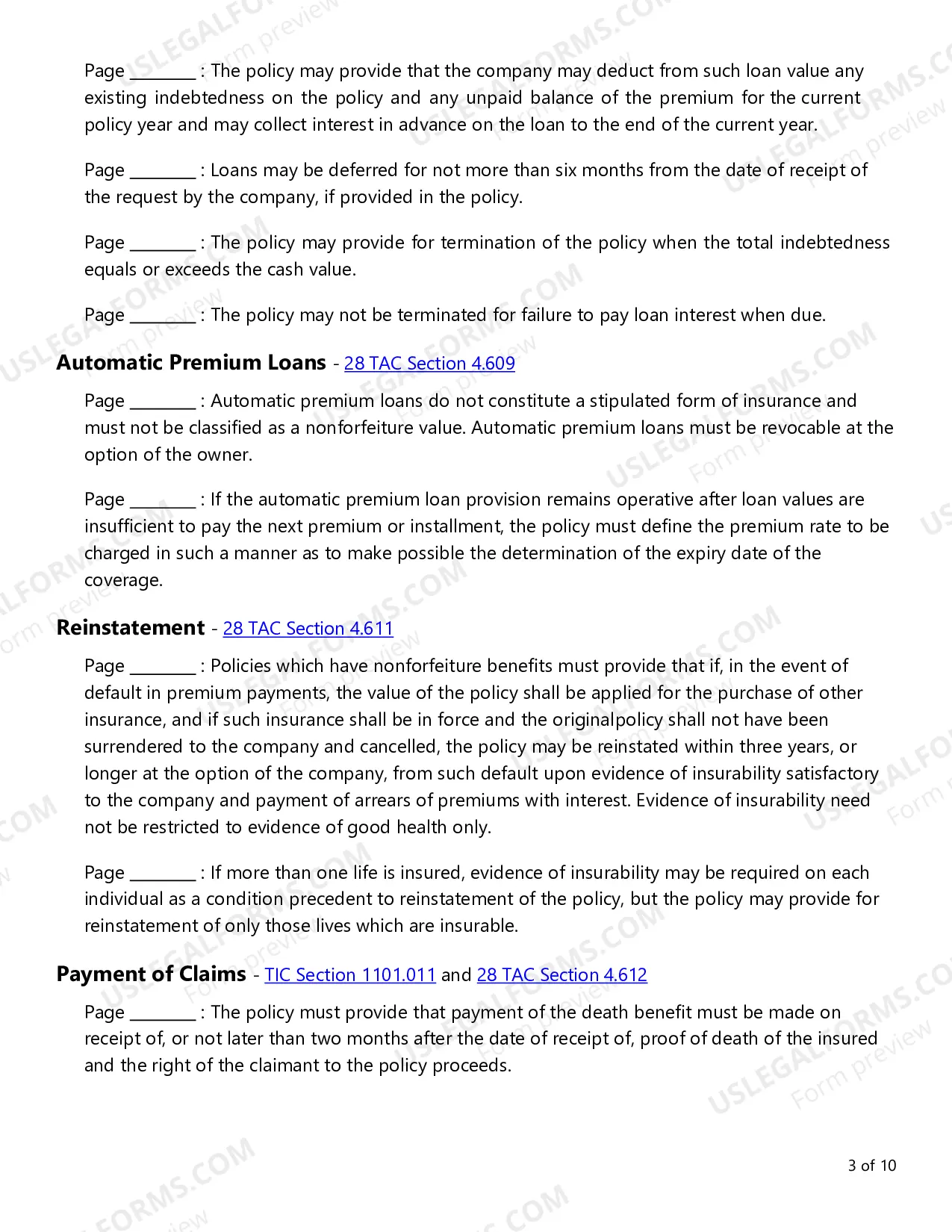 Preview Individual Term and Whole Life Checklist