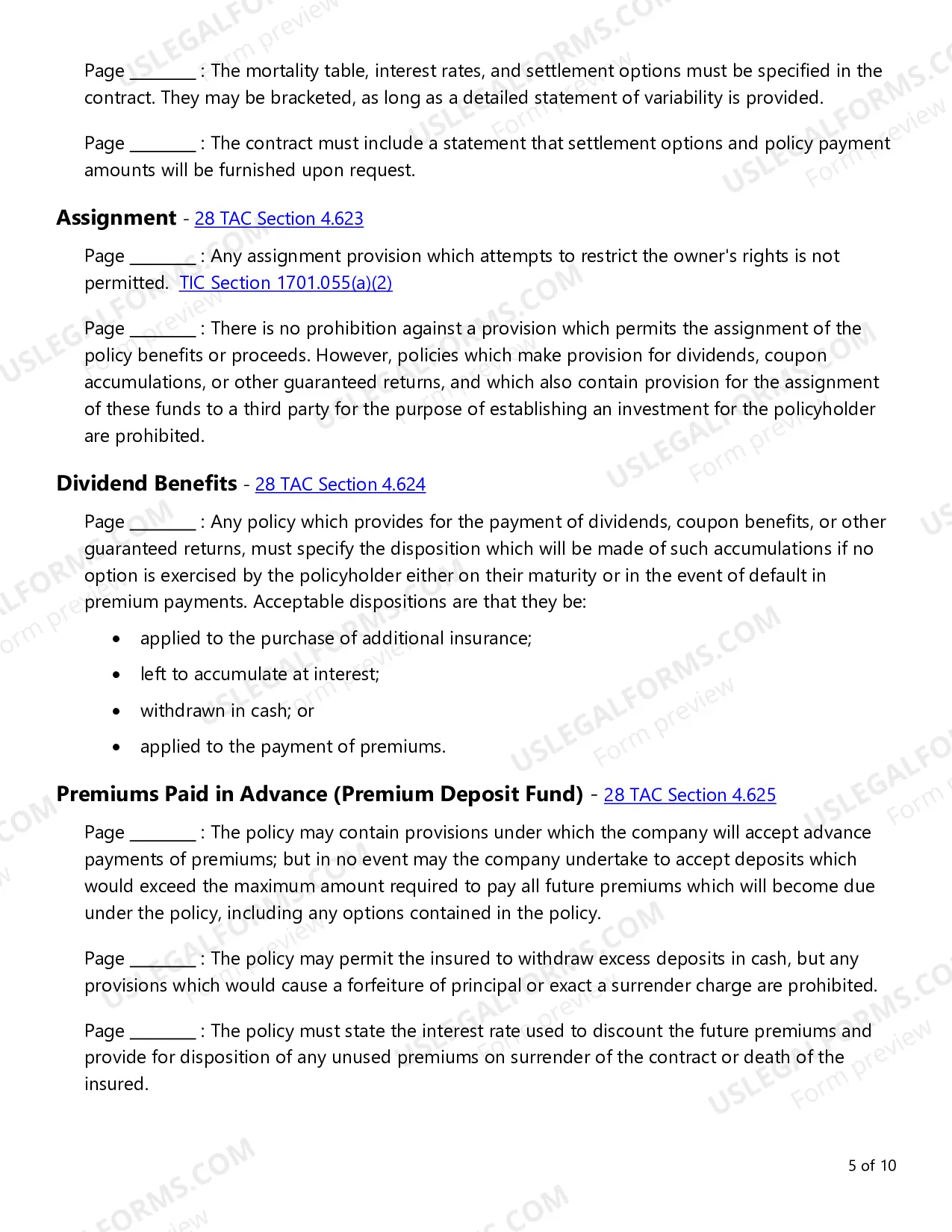 Preview Individual Term and Whole Life Checklist