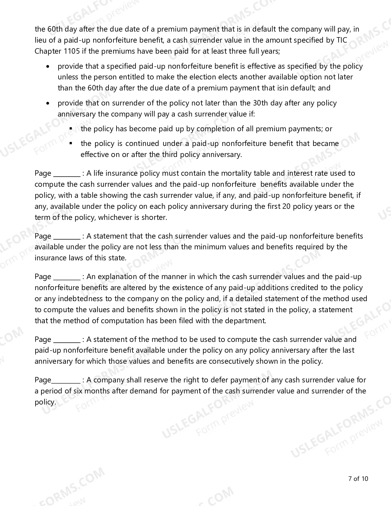 Preview Individual Term and Whole Life Checklist