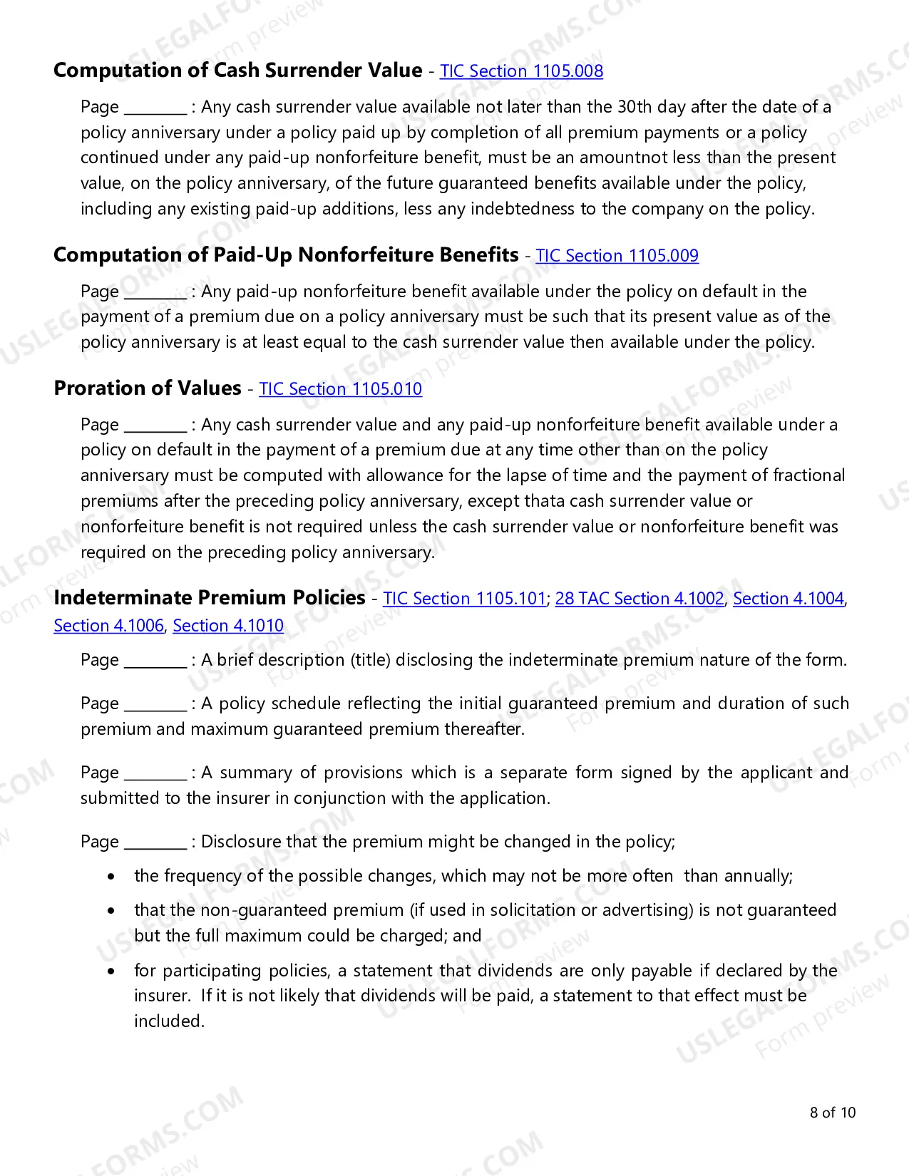 Preview Individual Term and Whole Life Checklist
