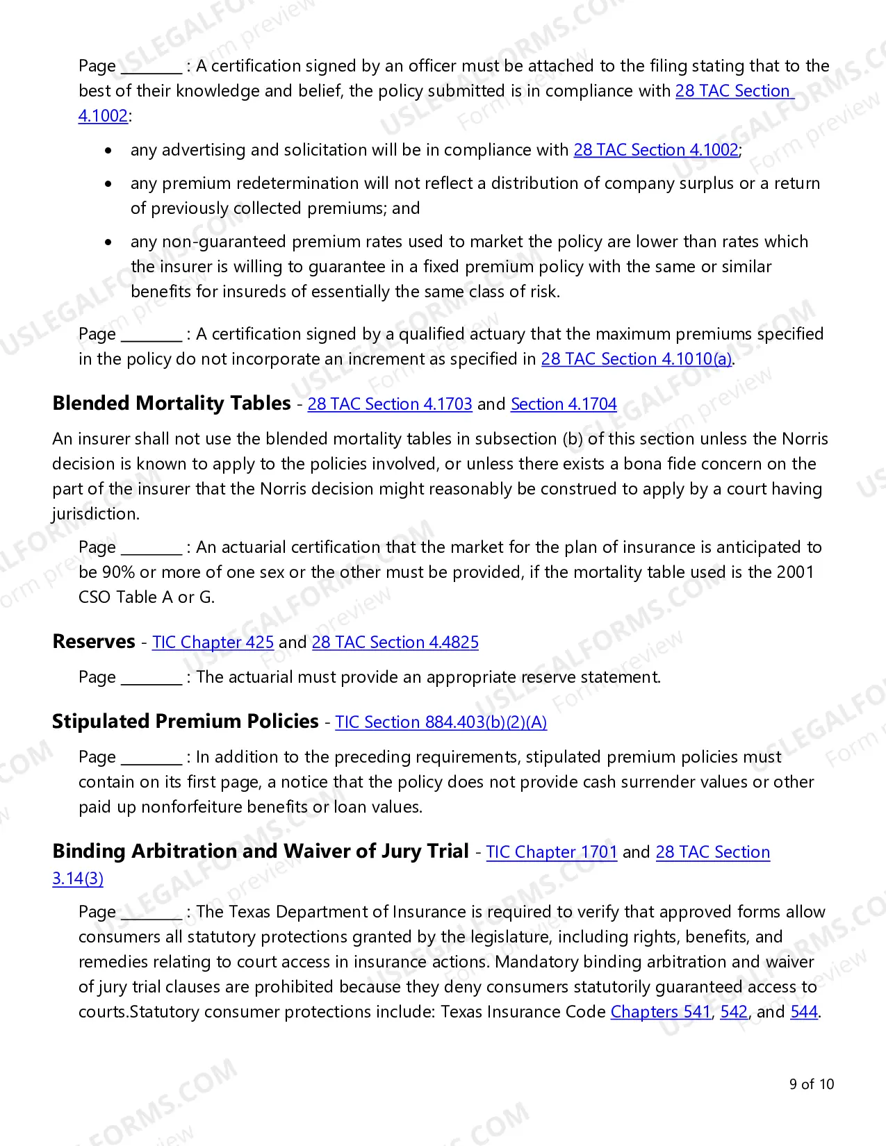 Preview Individual Term and Whole Life Checklist