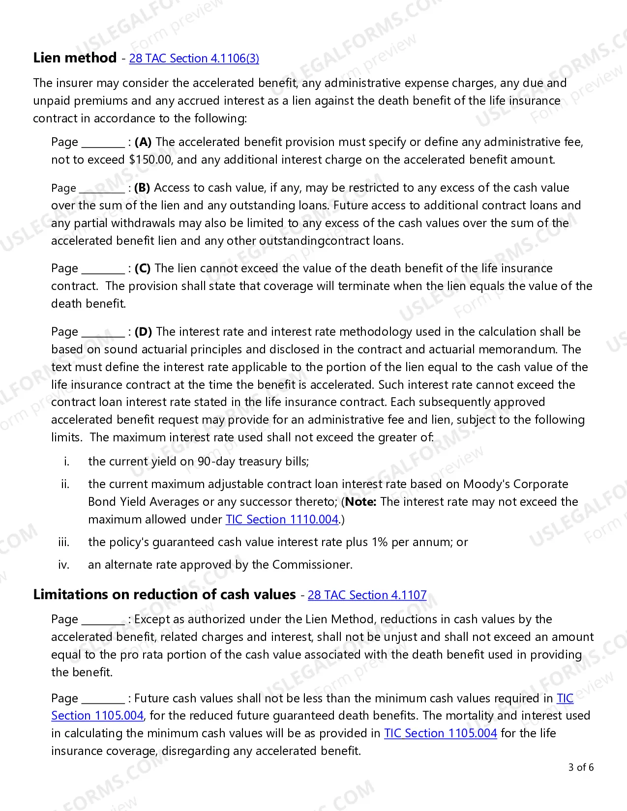 Preview Accelerated Death Benefits Checklist