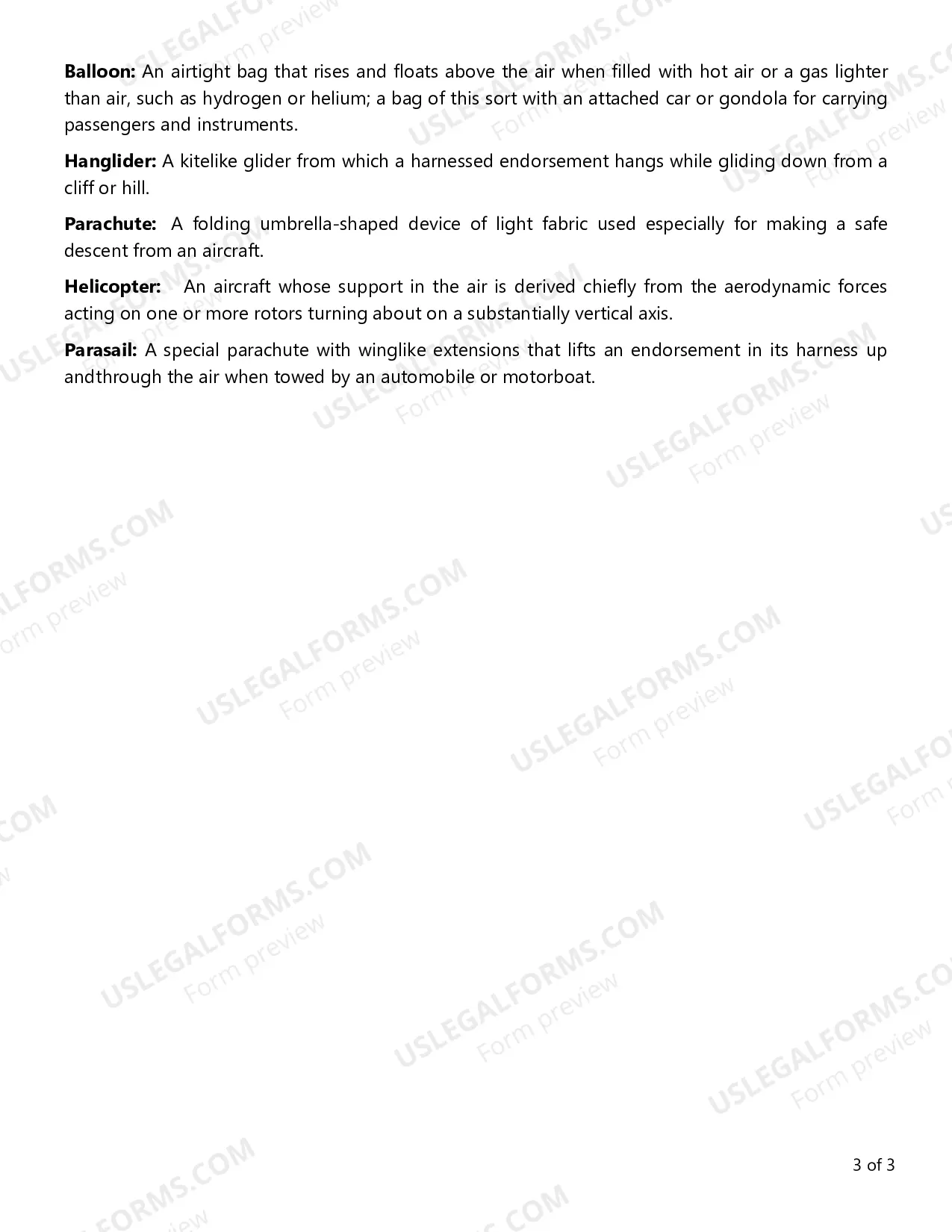 Preview Life Exclusions Checklist