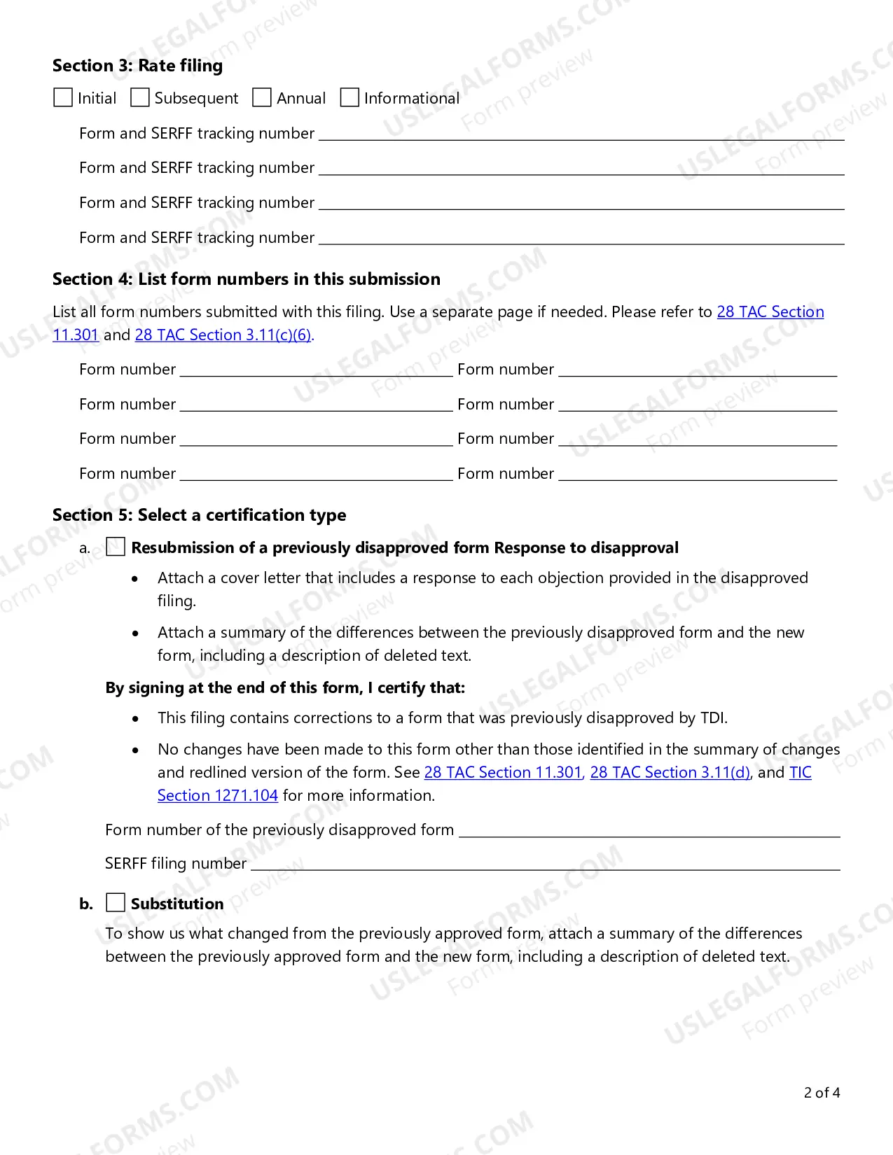 Preview Transmittal Checklist for HMO Rate and Form Filings