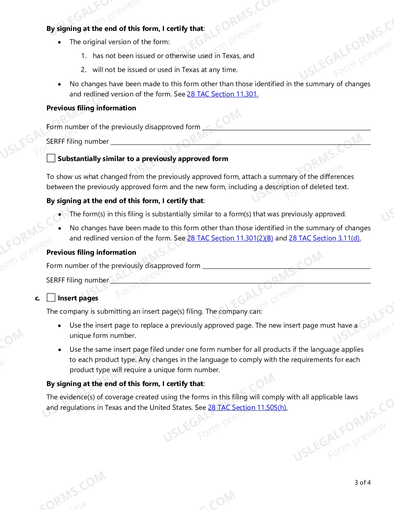 Preview Transmittal Checklist for HMO Rate and Form Filings