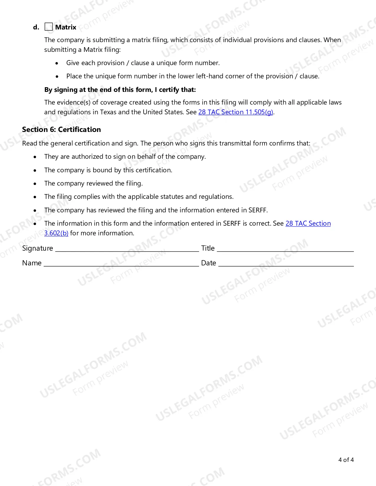 Preview Transmittal Checklist for HMO Rate and Form Filings