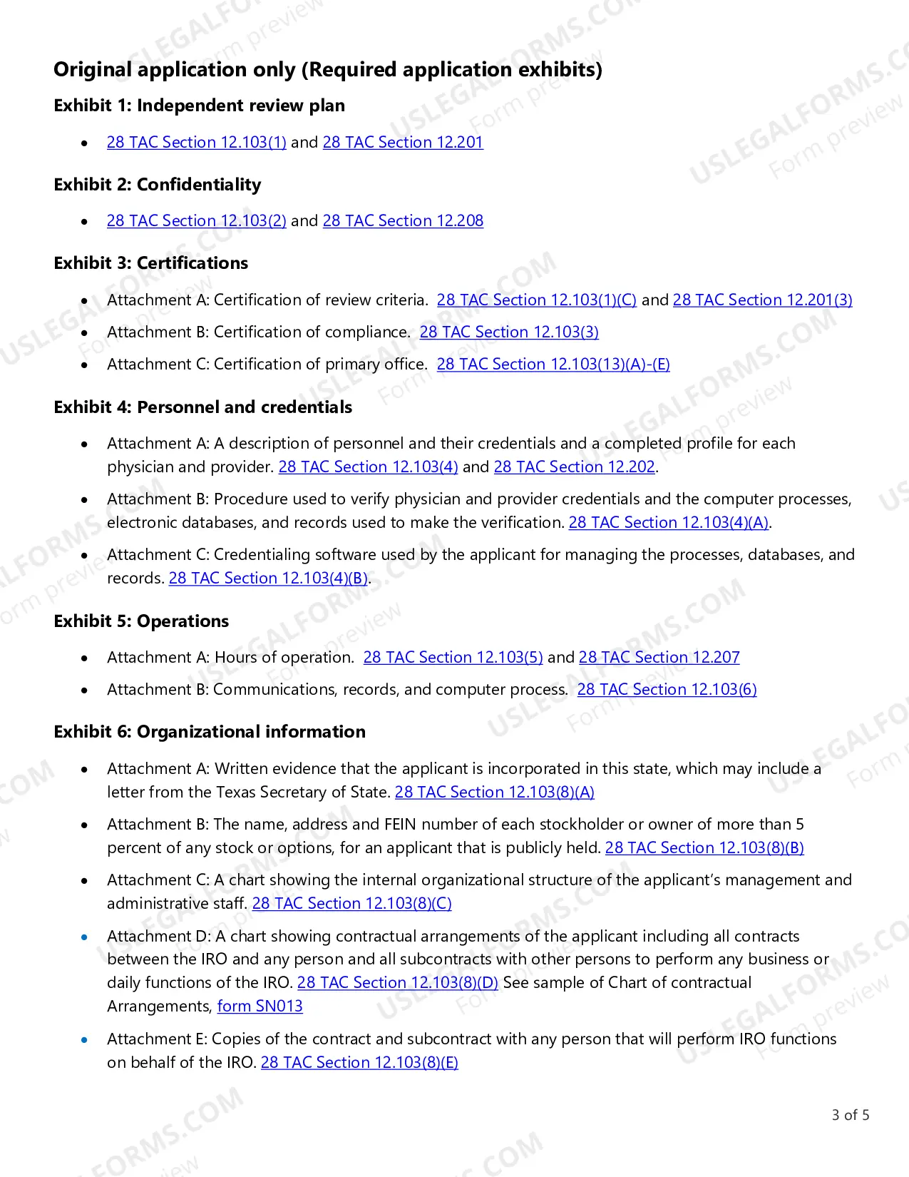 Preview IRO Application