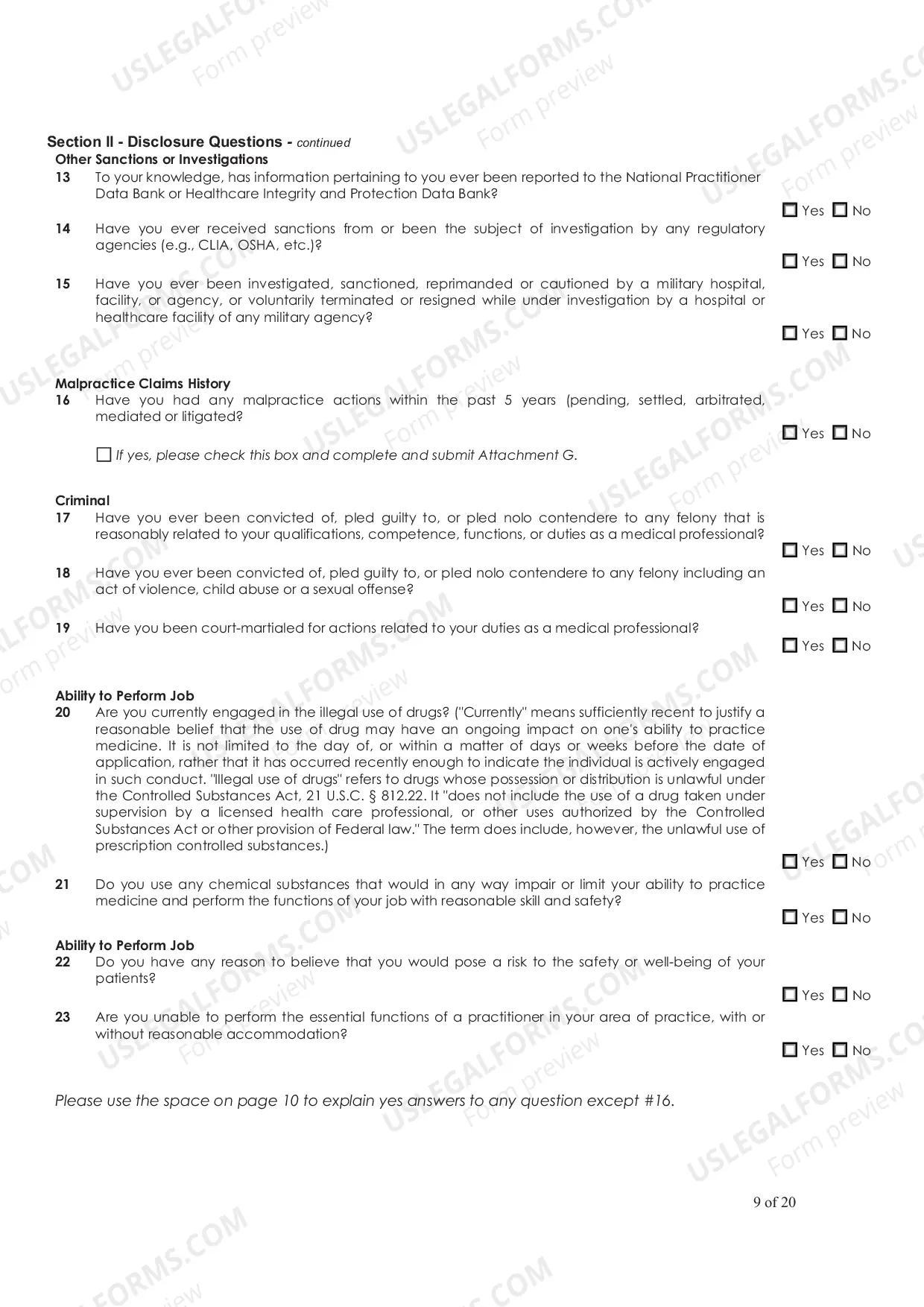 Preview Application Package - Web Enterable